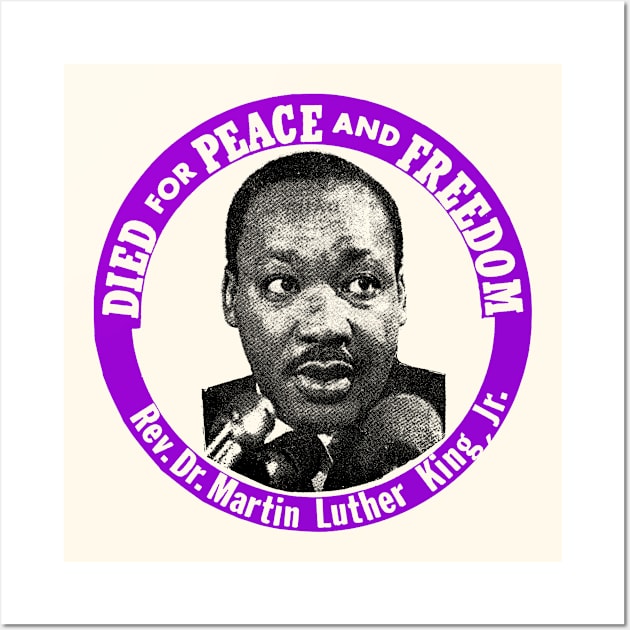 Martin Luther King /// Vintage Pin Design Wall Art by CultOfRomance